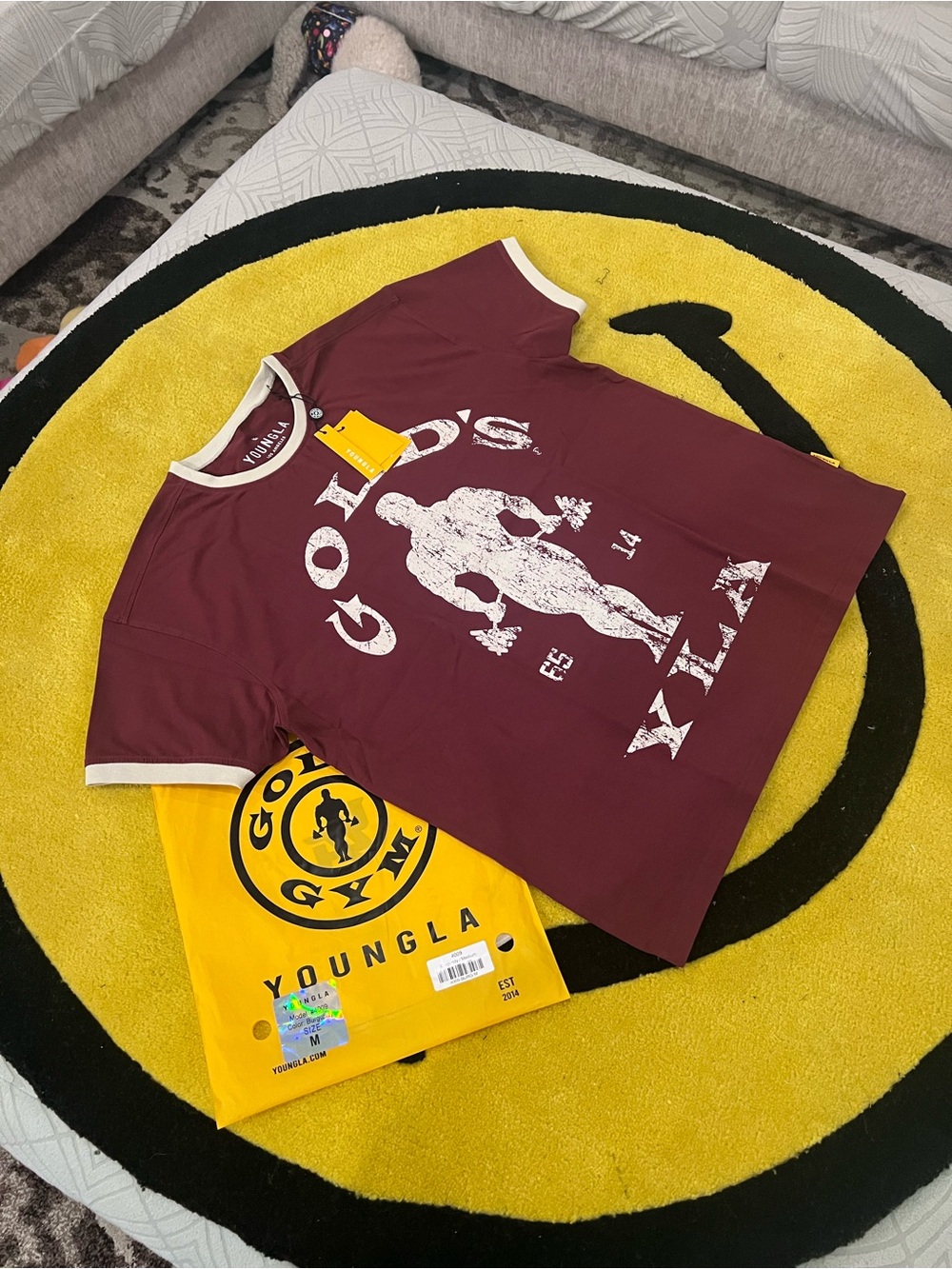 YoungLA Golds gym ringer tees